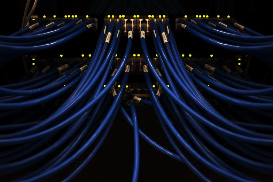 Organized network rack and cabling installation by LV Data Cabling